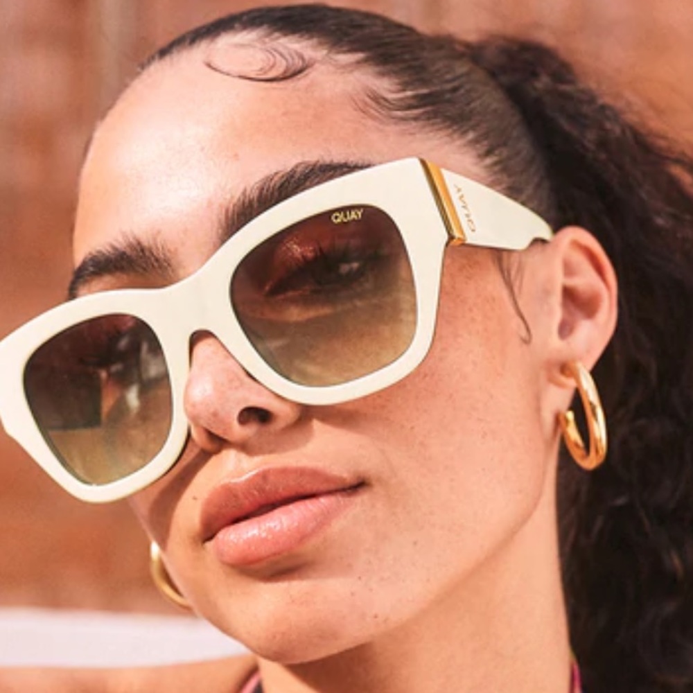Quay Australia White Tortoise Sunglasses